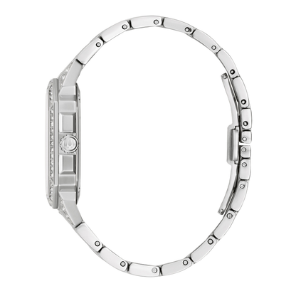 Bulova Crystal Octava Silver Stainless Steel Silver Dial Watch 40 mm