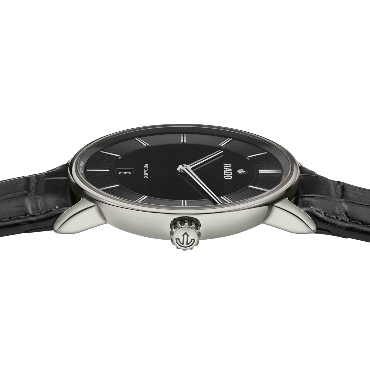 Rado DiaMaster Thinline Black Ceramos Automatic Watch 40.7 mm