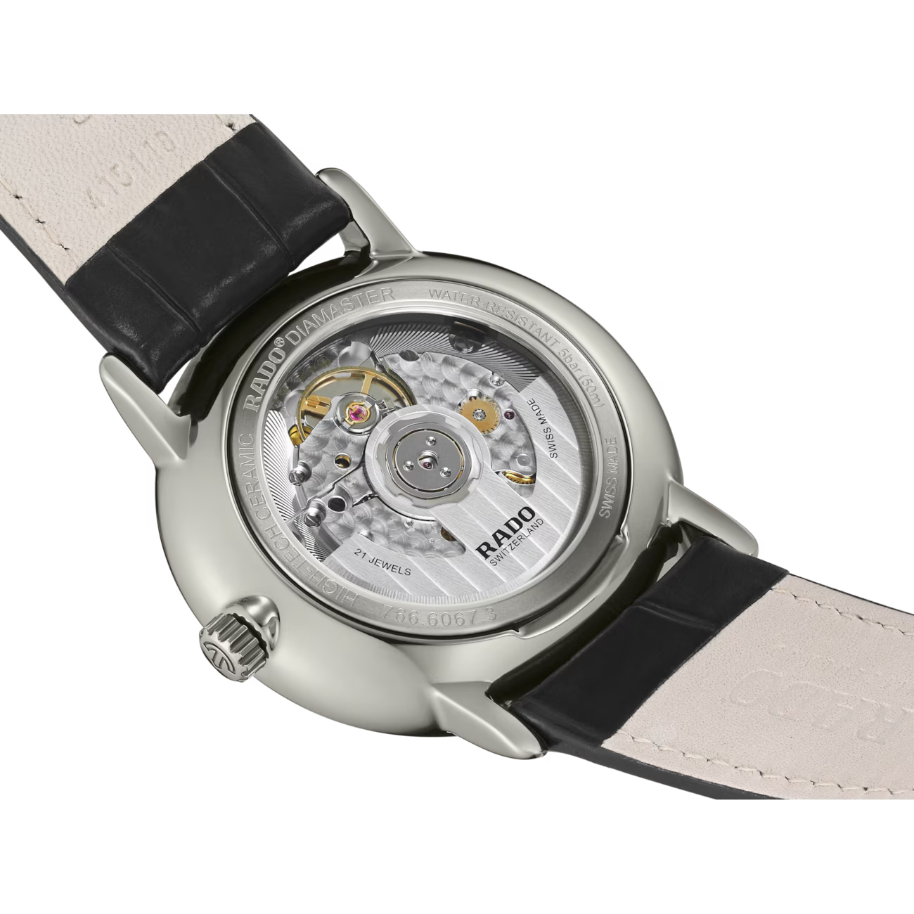 Rado DiaMaster Thinline Black Ceramos Automatic Watch 40.7 mm