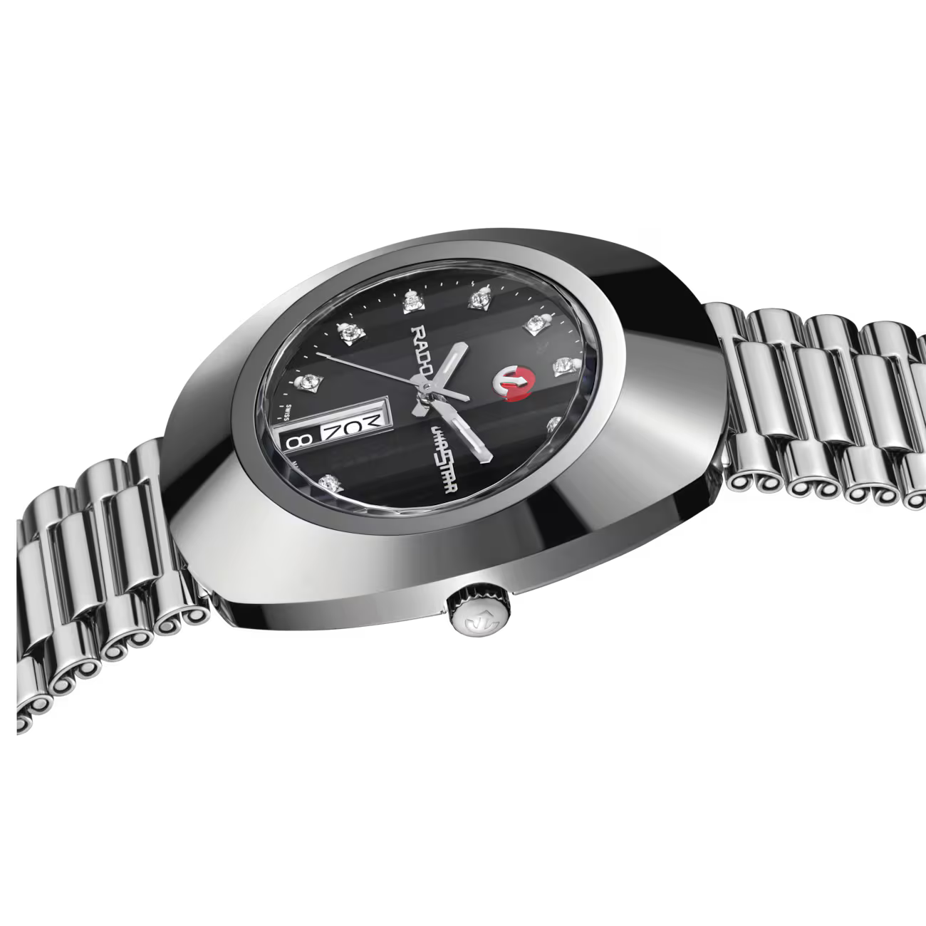 Rado DiaStar Original 35mm Black Dial Stainless Steel Quartz Watch Rado DiaStar Original 35mm Black Dial Stainless Steel Quartz Watch
