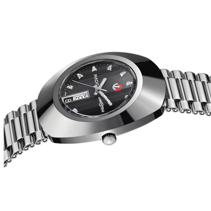 Rado DiaStar Original Black Stainless Steel Automatic Watch 35 mm