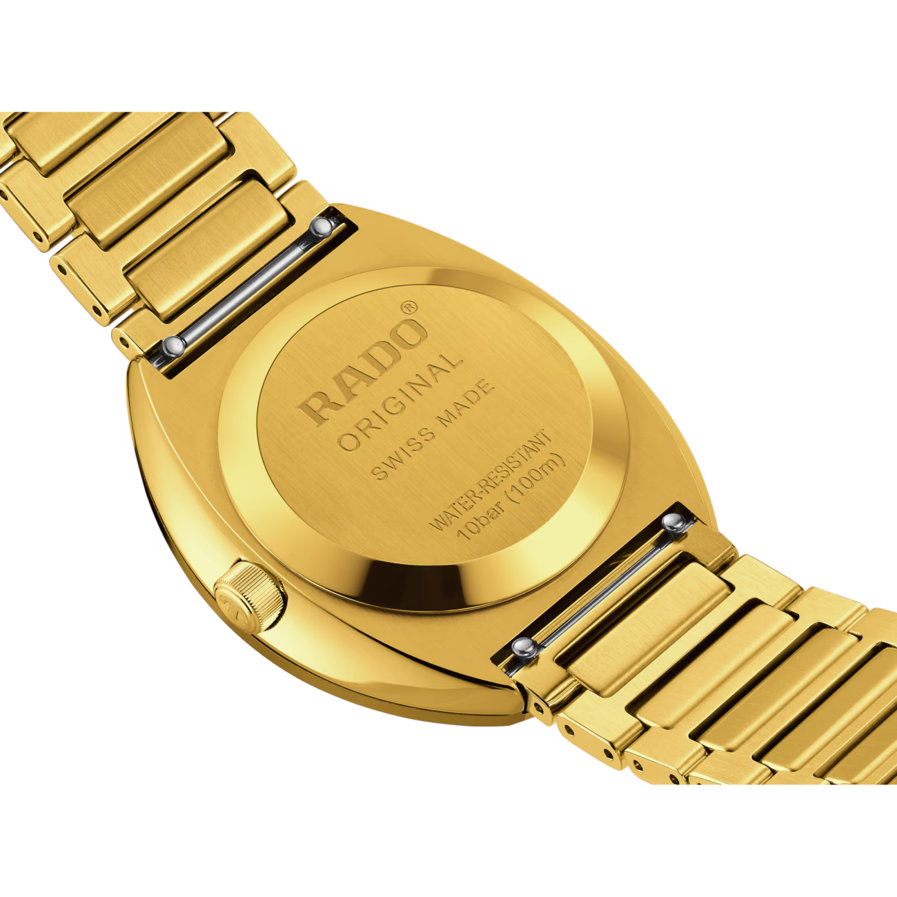Rado DiaStar Original Diamond Gold Stainless Steel Automatic Watch 38 mm