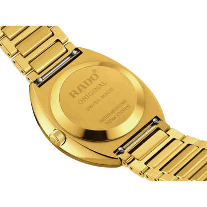 Rado DiaStar Original Diamond Gold Stainless Steel Automatic Watch 38 mm