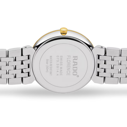 Rado Florence Classic Black Two-Tone Stainless Steel Watch 38 mm