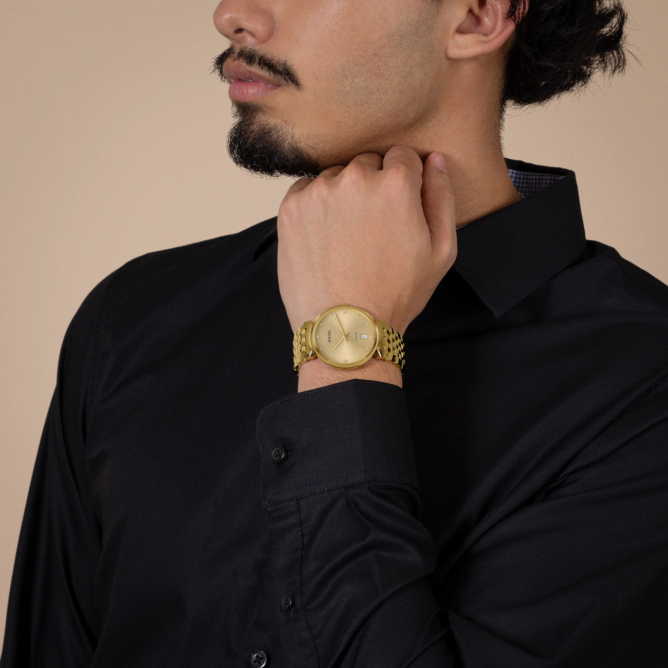 Rado Florence Classic 38mm Gold Dial Stainless Steel Quartz Watch