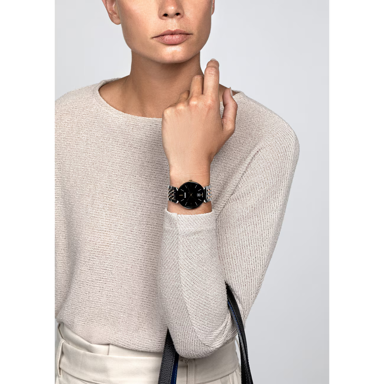 Rado Florence Classic Black Two-Tone Stainless Steel Watch 38 mm