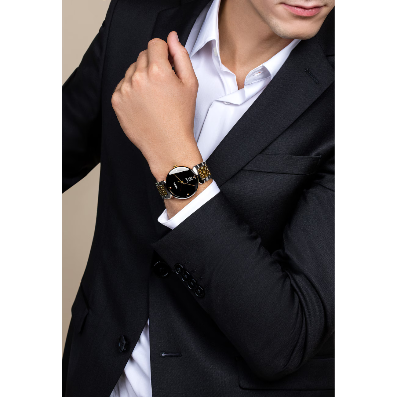 Rado Florence Classic Black Two-Tone Stainless Steel Watch 38 mm