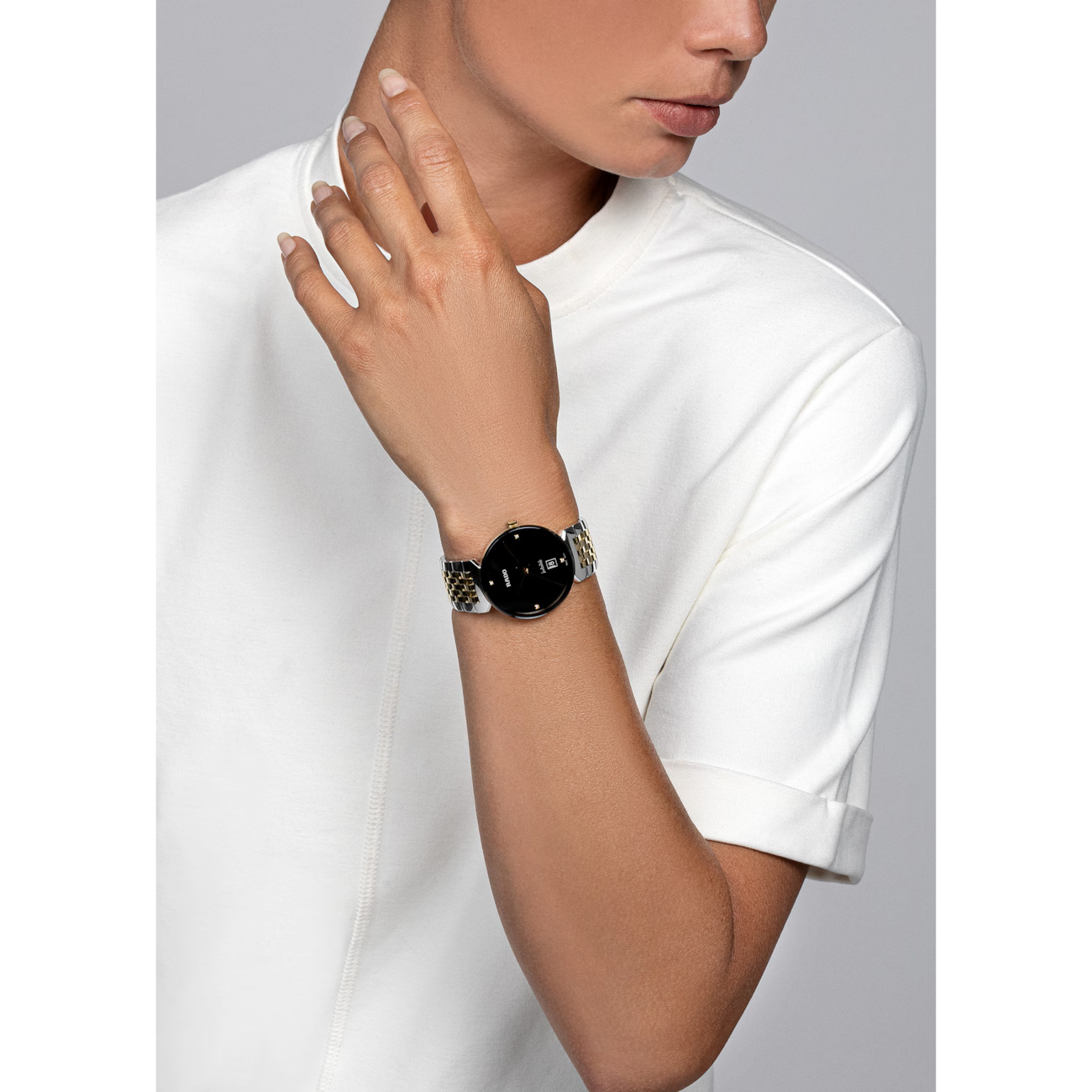 Rado Florence Classic Black Two-Tone Stainless Steel Watch 38 mm