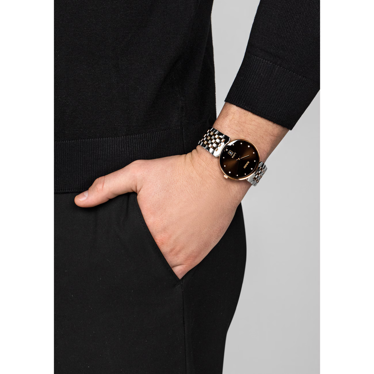 Rado Florence Classic Diamonds Rose Gold Two-Tone Watch 38 mm