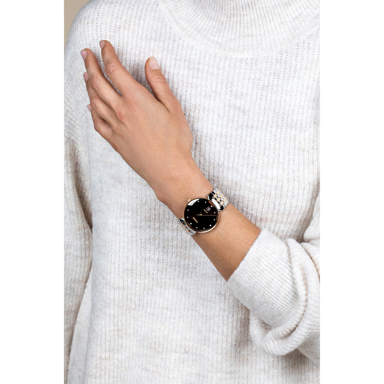 Rado Florence Classic Diamonds Rose Gold Two-Tone Watch 38 mm