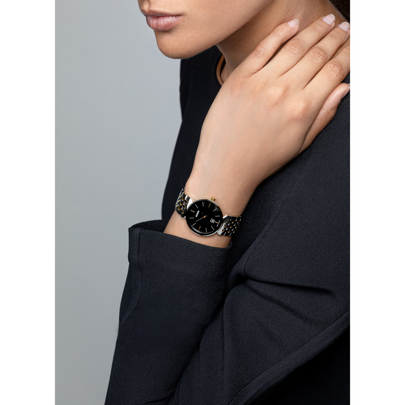 Rado Florence Classic Black Two-Tone Stainless Steel Watch 30 mm