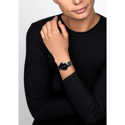 Rado Florence Classic Diamond Black Stainless Steel Watch 30 mm