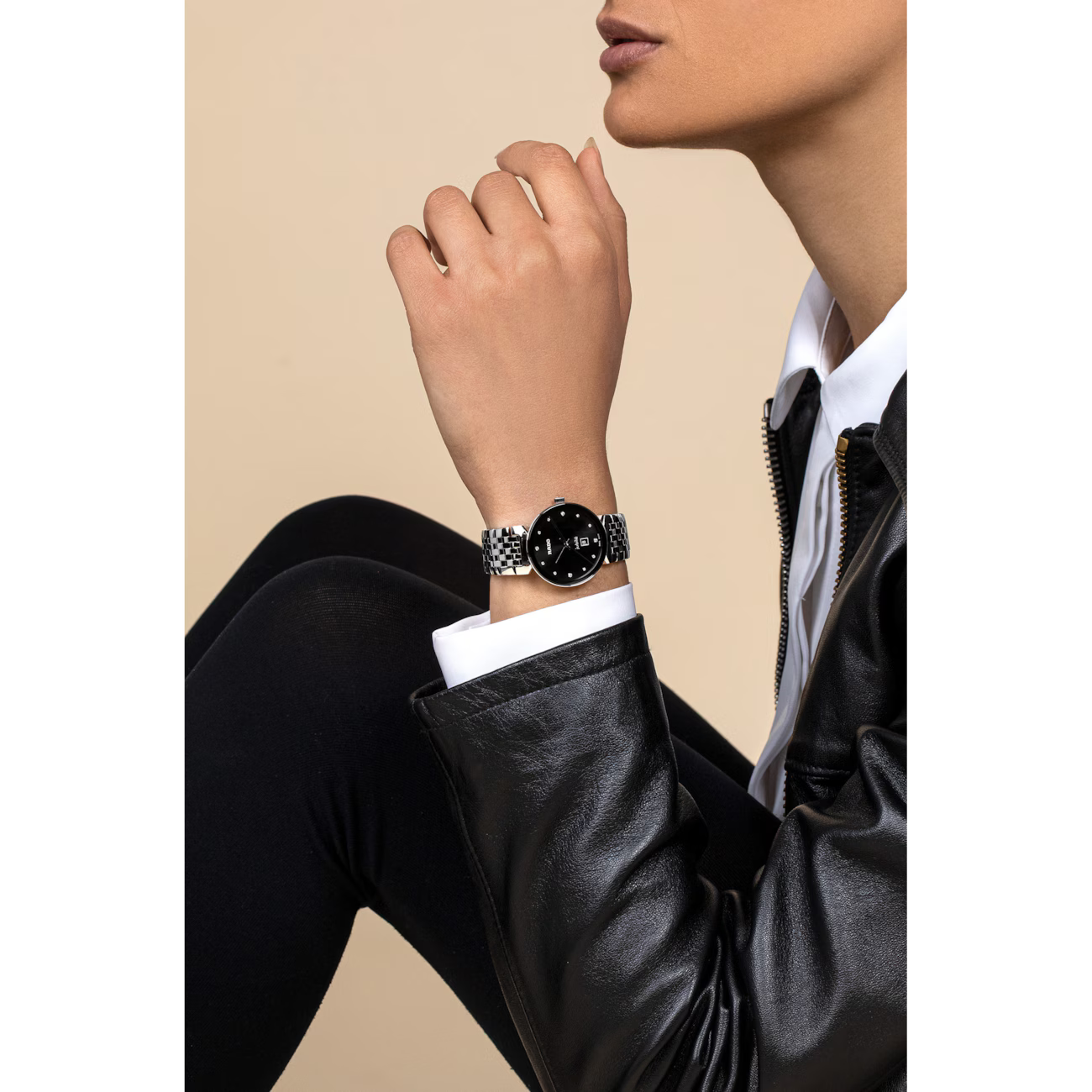 Rado Florence Classic Black Stainless Steel Watch 30 mm