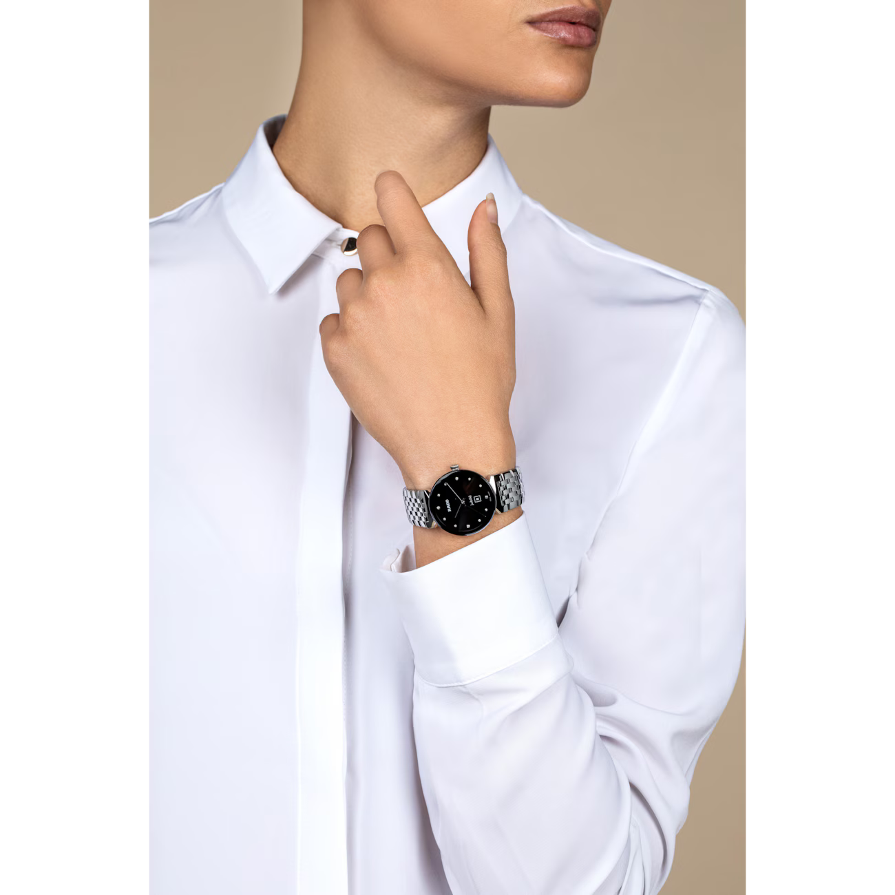 Rado Florence Classic Black Stainless Steel Watch 30 mm