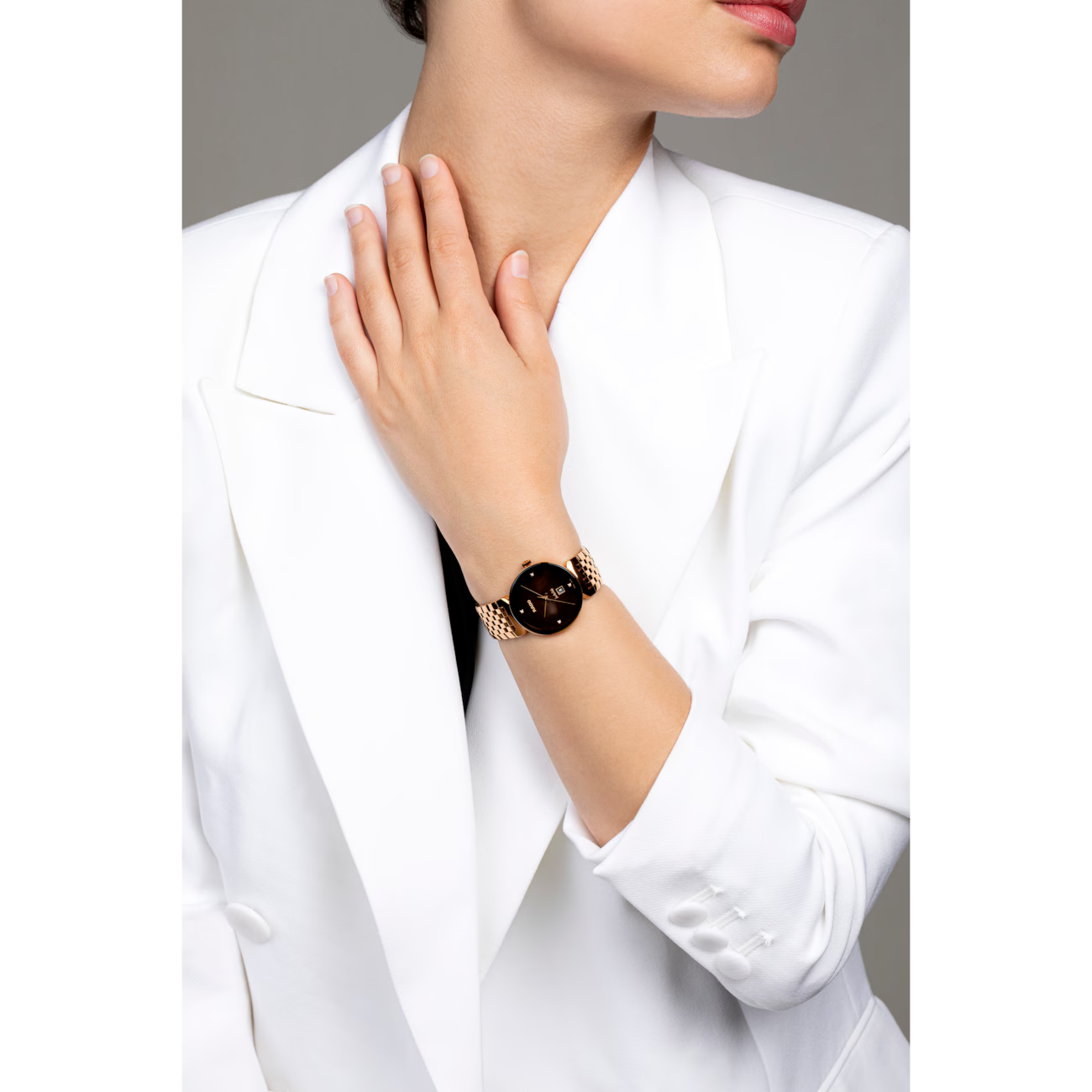 Rado Florence Classic Diamond Black Stainless Steel Watch 30 mm