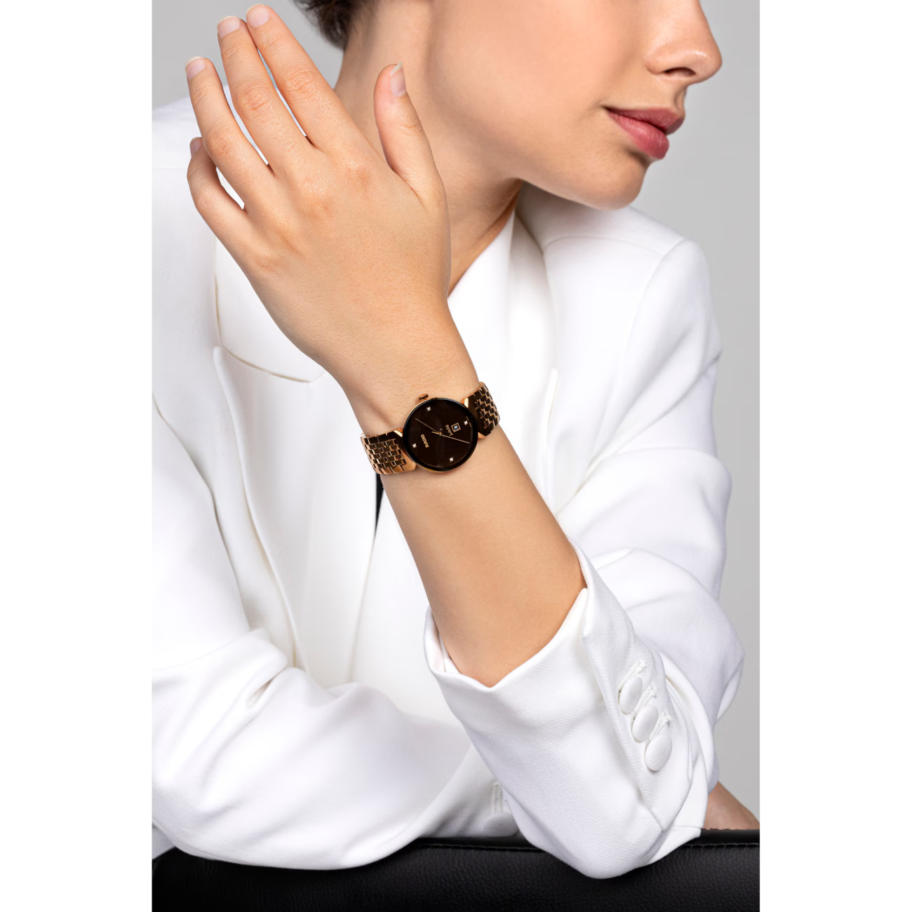 Rado Florence Classic Diamond Black Stainless Steel Watch 30 mm