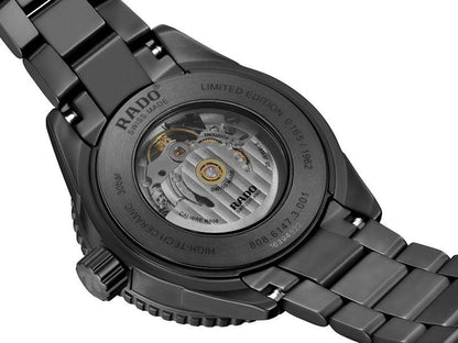 Rado Captain Cook Black Skeleton Ceramic Automatic Watch 43 mm