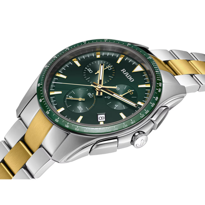 Rado HyperChrome Green Two-Tone Ceramic Chronograph Watch 44.9 mm