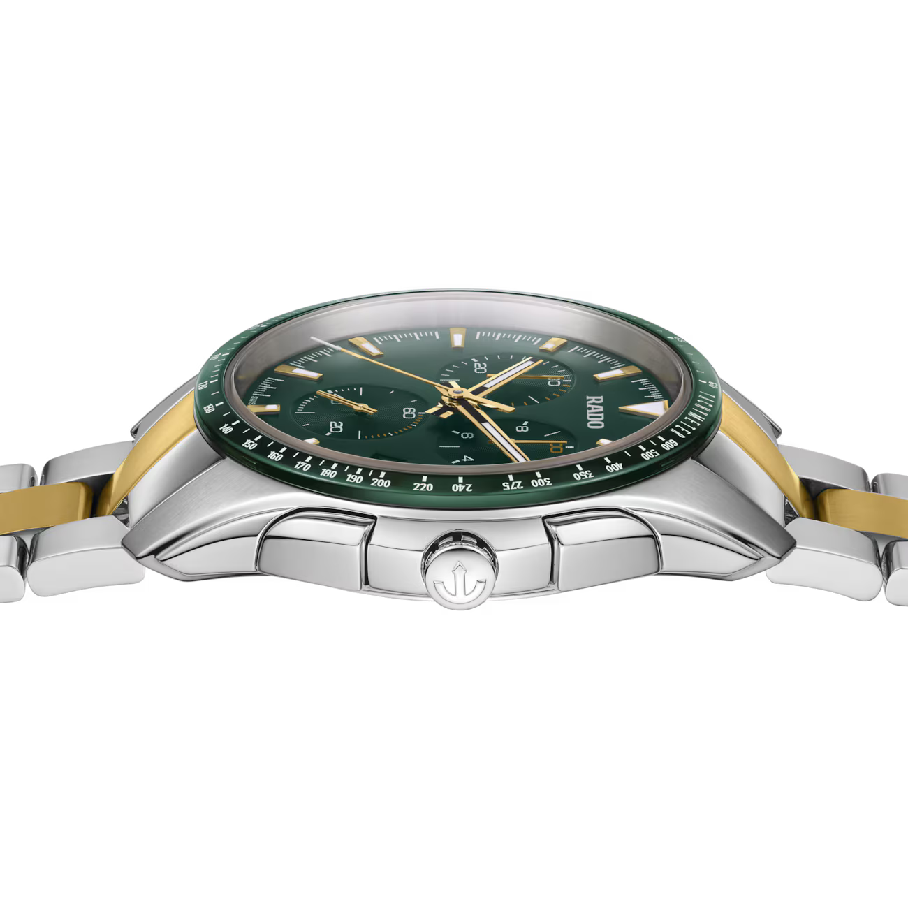 Rado HyperChrome Green Two-Tone Ceramic Chronograph Watch 44.9 mm