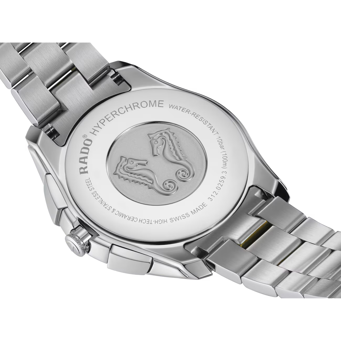 Rado HyperChrome Green Two-Tone Ceramic Chronograph Watch 44.9 mm