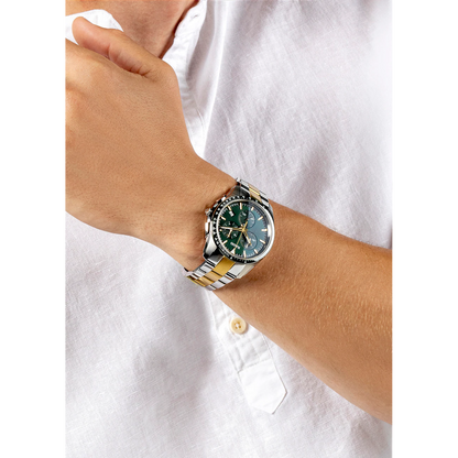 Rado HyperChrome Green Two-Tone Ceramic Chronograph Watch 44.9 mm