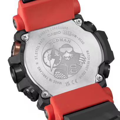 G-SHOCK Mudman Black Red Bio-Resin Watch 56.7 mm