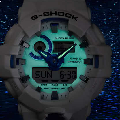 G-SHOCK GA-700 Series Bioluminescent White Watch 57.5 mm
