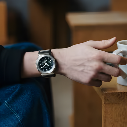 G-SHOCK 2100 Series Metal-Covered Khaki Brown Watch 49.3mm