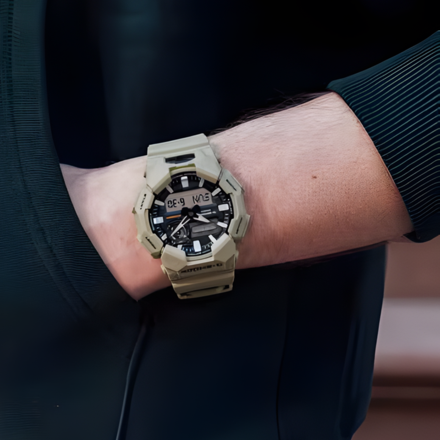 G-SHOCK GA010 Series Large-Case Analog-Digital Brown Watch 55.1 mm