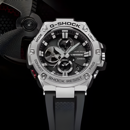 G-SHOCK G-STEEL Solar Bluetooth Black/Silver Watch 58.1 mm