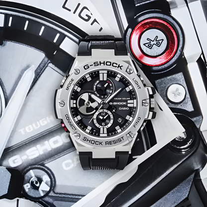 G-SHOCK G-STEEL Solar Bluetooth Black/Silver Watch 58.1 mm