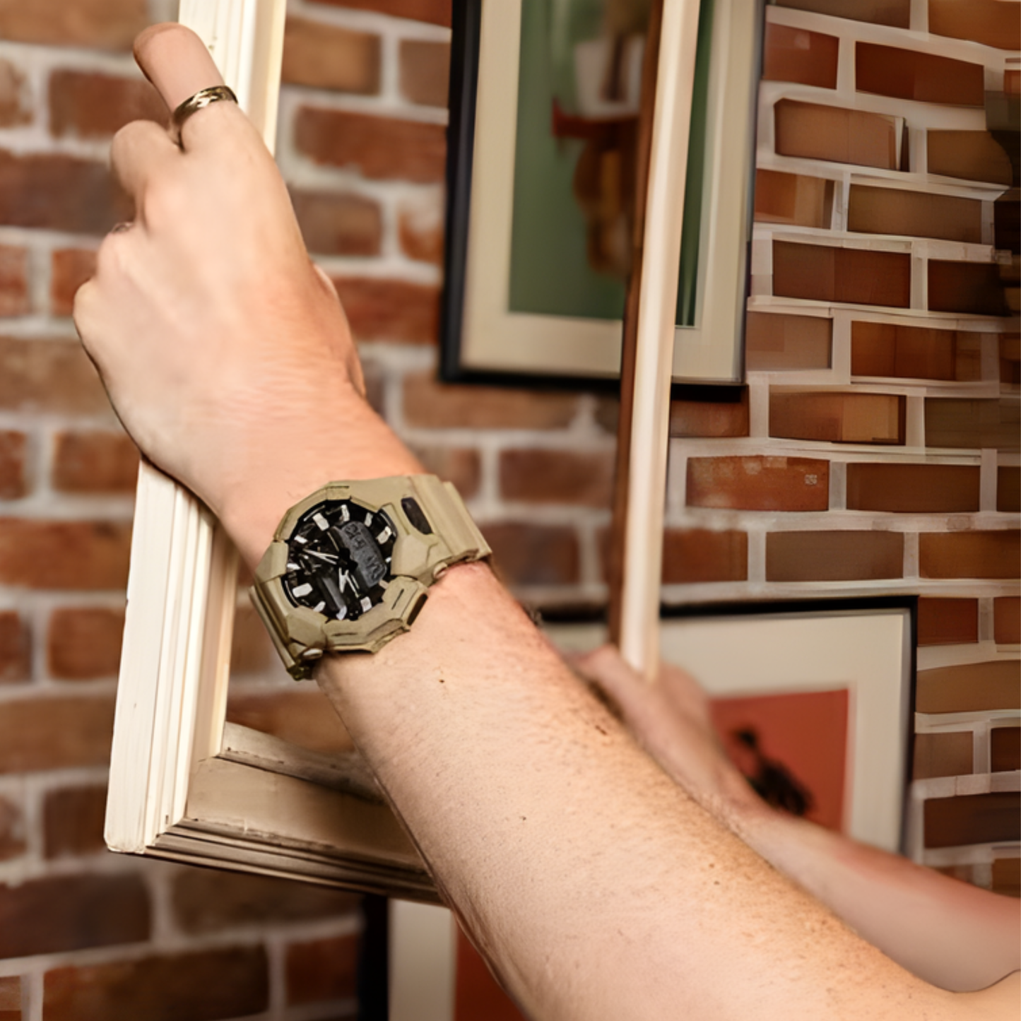 G-SHOCK GA010 Series Large-Case Analog-Digital Brown Watch 55.1 mm