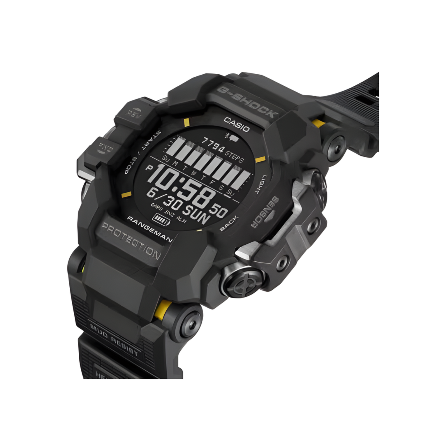 G-SHOCK RANGEMAN GPS Heart Rate Solar Black Watch 60.6mm