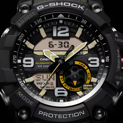 G-SHOCK MUDMASTER Olive/Black Analog-Digital Watch 56.2mm