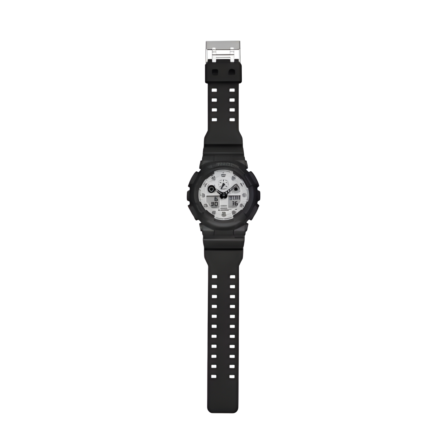 G-SHOCK GA100 Series Analog-Digital White Dial Watch 55mm