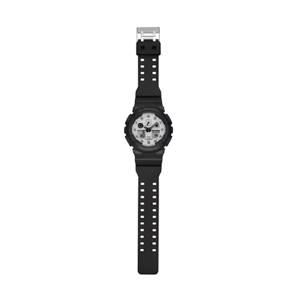G-SHOCK GA100 Series Analog-Digital White Dial Watch 55mm