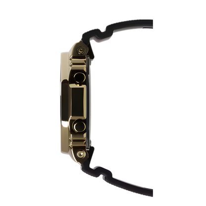 G-SHOCK 2100 Series Metal-Covered Black/Gold Analog-Digital Watch 49.3mm