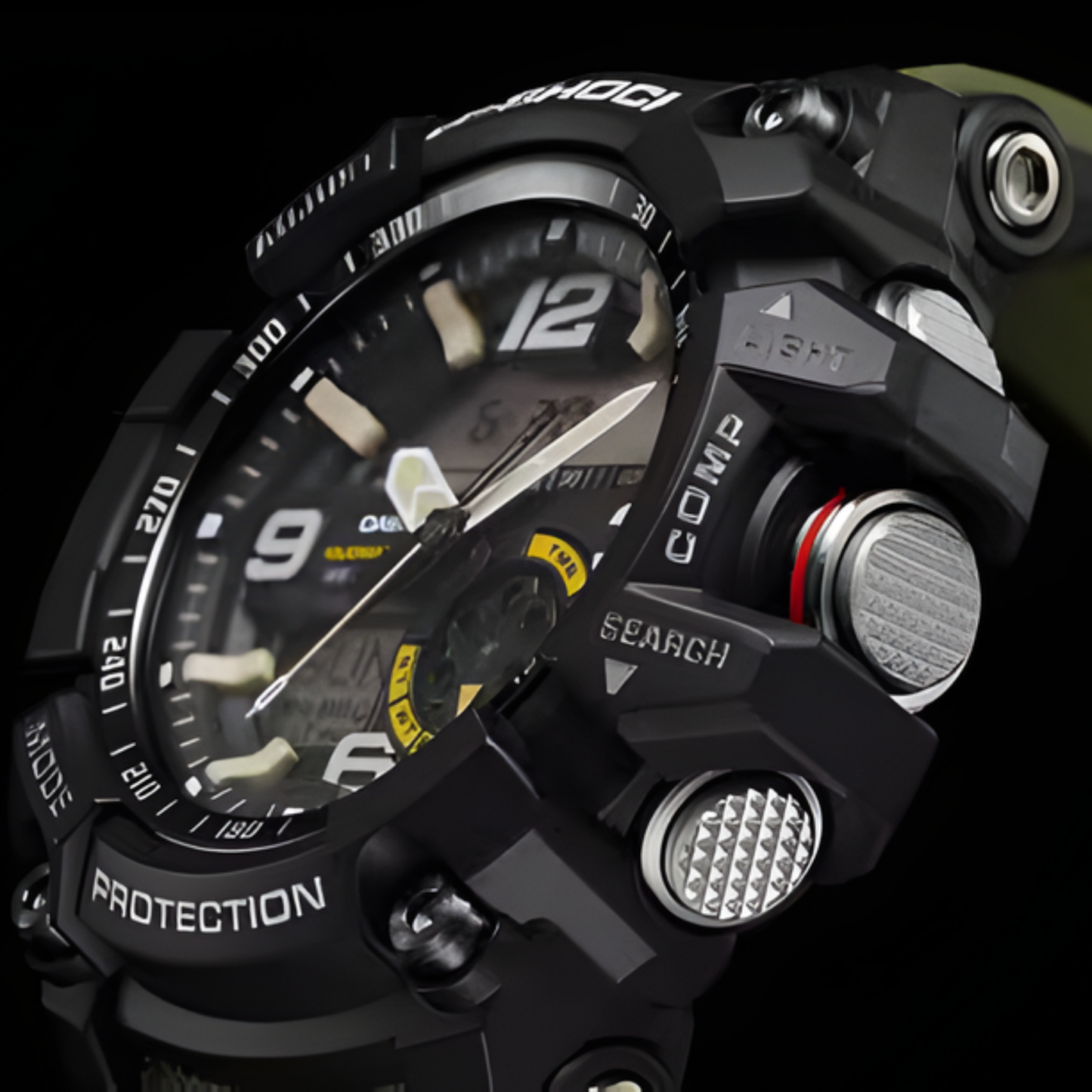 G-SHOCK MUDMASTER Olive/Black Analog-Digital Watch 56.2mm