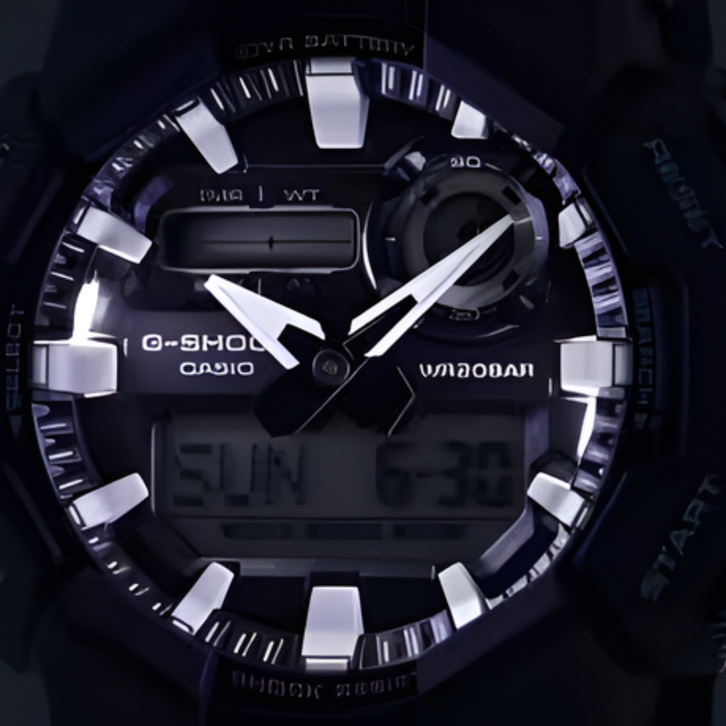 G-SHOCK GA010 Series Large-Case Black Analog-Digital Watch 55.1 mm
