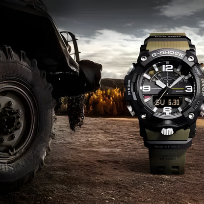 G-SHOCK MUDMASTER Olive/Black Carbon Core Guard Watch 55.4mm
