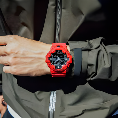 G-SHOCK GA-700 Black Dial Red Resin Watch 57.5 mm