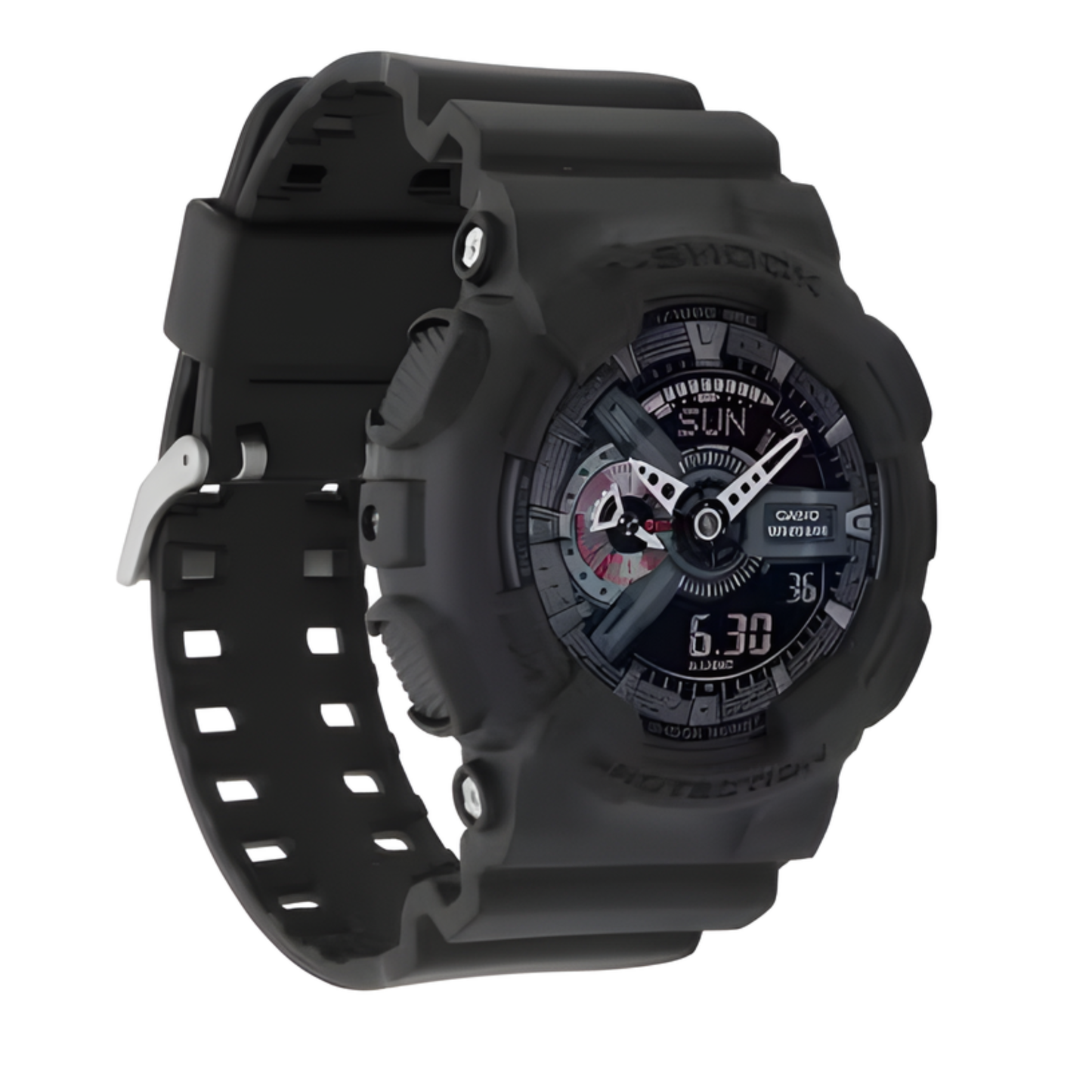 G-SHOCK GA110 Series Matte Black Analog-Digital Watch 55mm