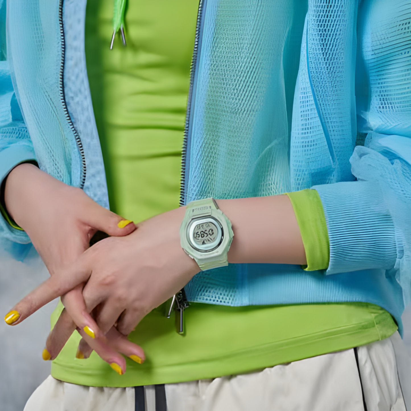 G-SHOCK GMD-B300 Series Step-Tracker Green Women's Watch 46.4mm