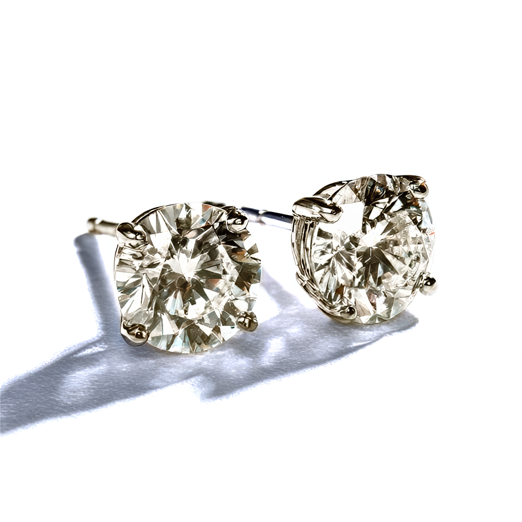 1/4 CTW Lab-Grown Diamond Stud Earrings in 14K White or Yellow Gold