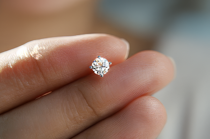 1/4 CTW Lab-Grown Diamond Stud Earrings in 14K White or Yellow Gold