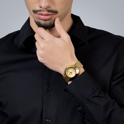 Rado DiaStar Original Champagne Gold Stainless Steel Watch 35 mm