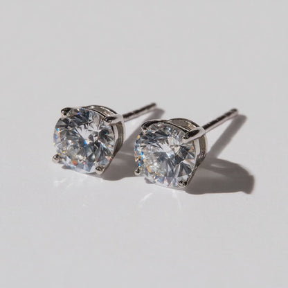 1/4 CTW Lab-Grown Diamond Stud Earrings in 14K White or Yellow Gold
