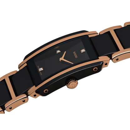 Rado Integral Rose Gold Diamond Ceramic Watch 22.7 mm