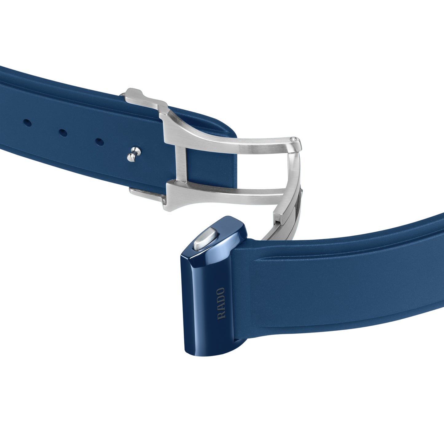 Rado True Square Skeleton Ceramic Automatic Watch - Blue