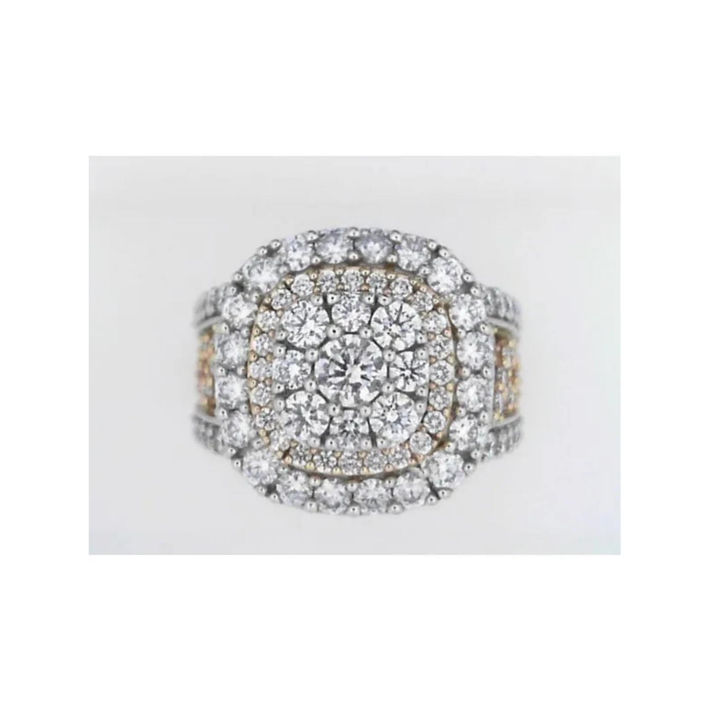 MRJ Lady’s Two-Tone 14K Polished Cluster Fashion Ring